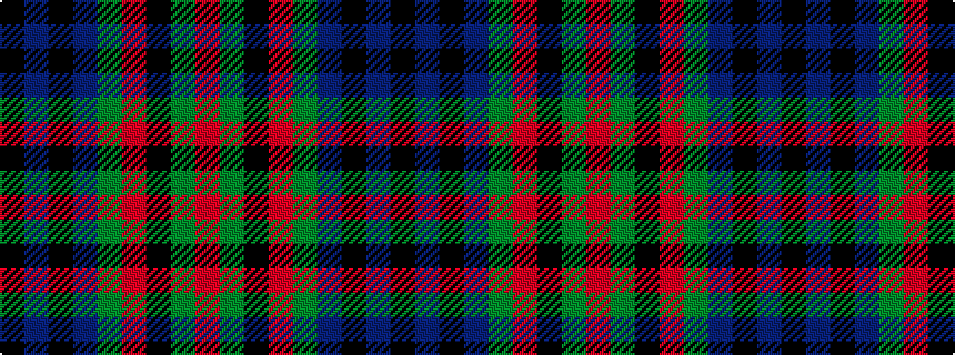 idealised woven sample of pattern KBKBGRKGR