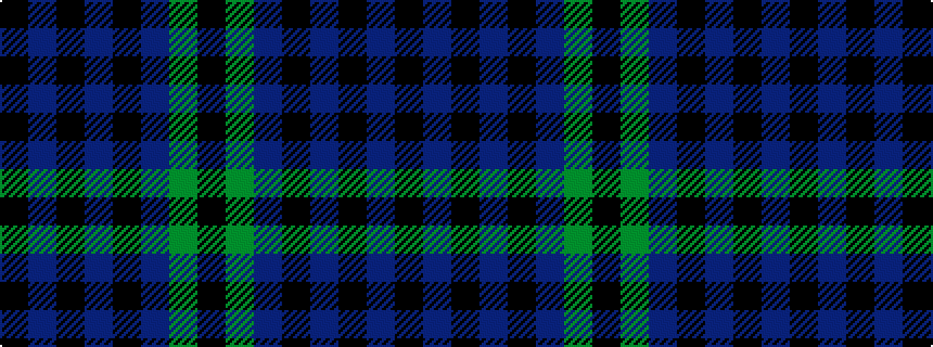 idealised woven sample of pattern KBKBKBGK