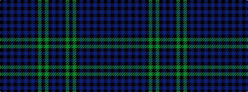 idealised woven sample of pattern KBKBKBKBKBKGKGKBK