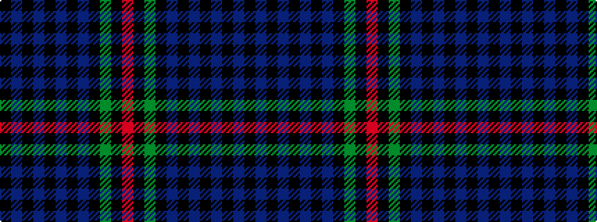 idealised woven sample of pattern KBKBKBKBKGKR