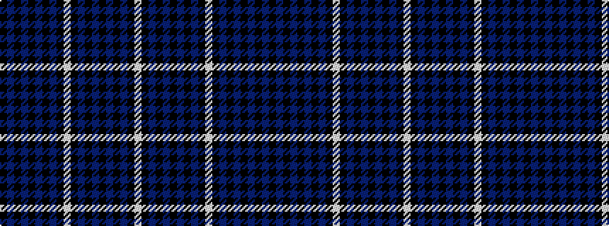idealised woven sample of pattern KBKBKBKBKWKBKBKBKBKW