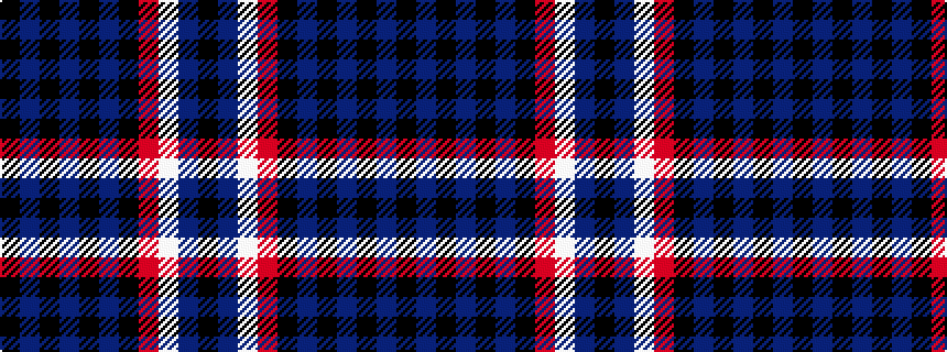 idealised woven sample of pattern KBKBKBKRWBK