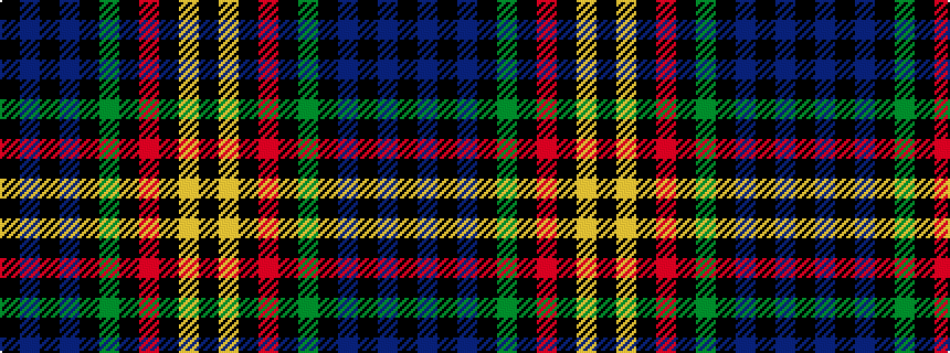 idealised woven sample of pattern KBKBKGKRKYK