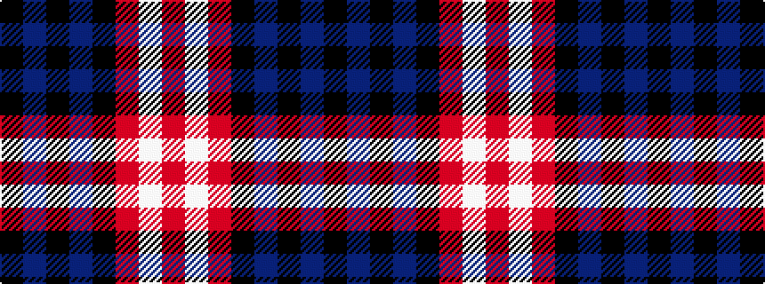 idealised woven sample of pattern KBKBKRWR