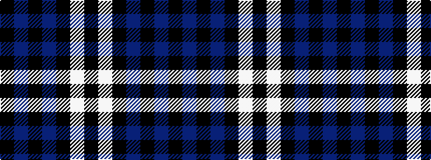 idealised woven sample of pattern KBKBKWK