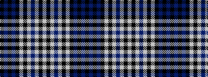 idealised woven sample of pattern KBKBKWKWBWKW