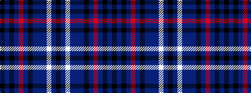 idealised woven sample of pattern KBKBRBKBBBWBK