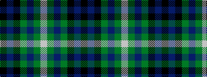 idealised woven sample of pattern KBKGBGW