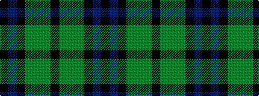 idealised woven sample of pattern KBKGGGK