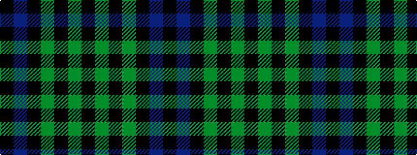 idealised woven sample of pattern KBKGKGK
