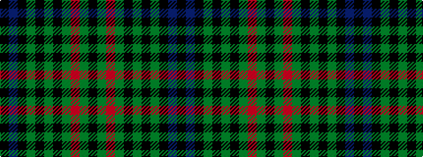 idealised woven sample of pattern KBKGKGKGRGK