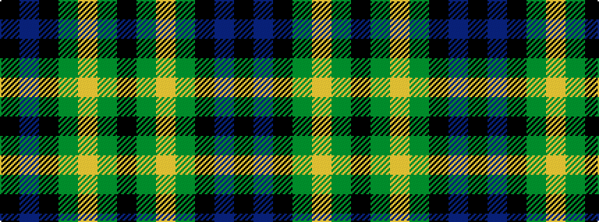 idealised woven sample of pattern KBKGYGK