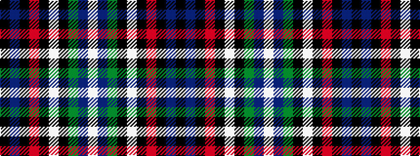 idealised woven sample of pattern KBKRKWKGBW