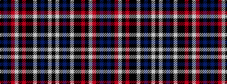 idealised woven sample of pattern KBKRWKRKKWKBKWK