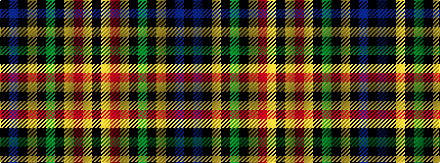 idealised woven sample of pattern KBKYKGKYRYK