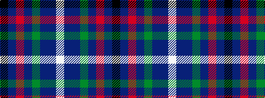 idealised woven sample of pattern KBRBGBBW