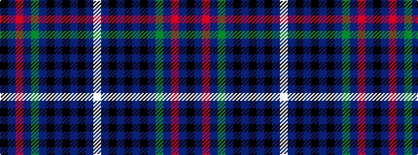 idealised woven sample of pattern KBRBGBKBKBKBW