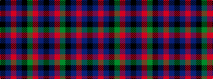 idealised woven sample of pattern KBRBKGRBK