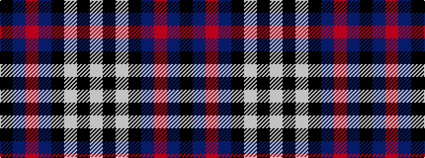 idealised woven sample of pattern KBRBKWKW