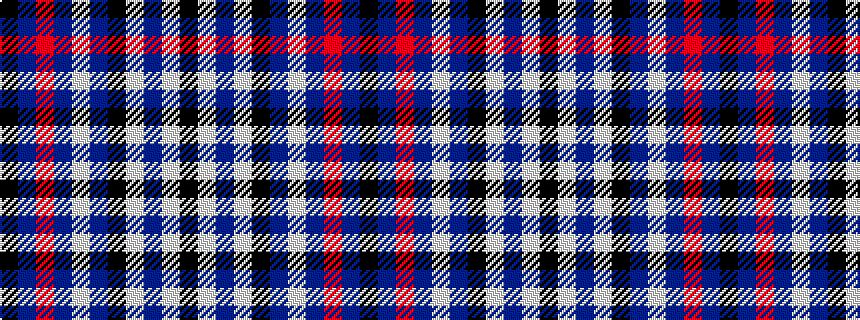 idealised woven sample of pattern KBRBWBKWBWK