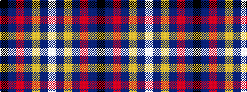 idealised woven sample of pattern KBRBYBW