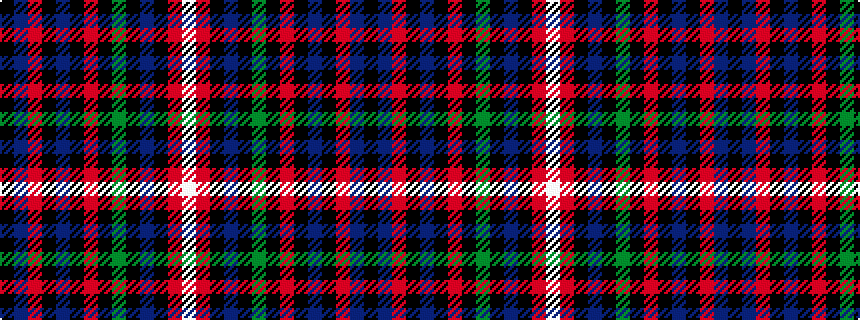 idealised woven sample of pattern KBRKBKRKGKBKRW