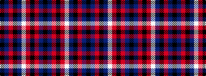 idealised woven sample of pattern KBRKBWRKRBK