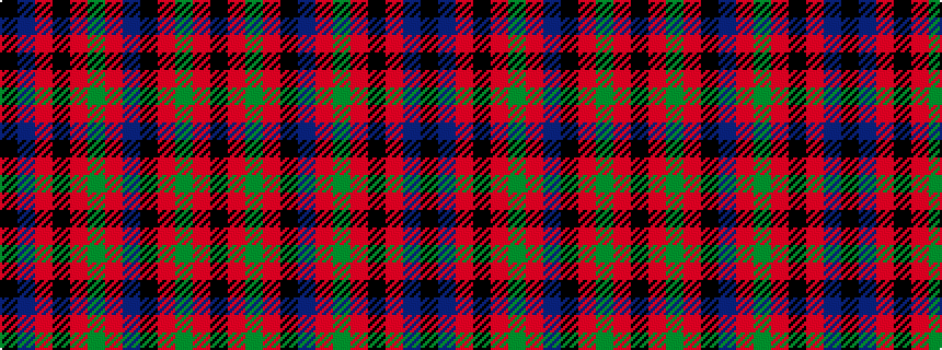 idealised woven sample of pattern KBRKRGRBKRGRK