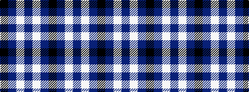 idealised woven sample of pattern KBWBWBK