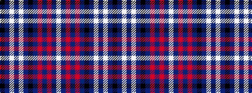 idealised woven sample of pattern KBWBWBKBRBRBW