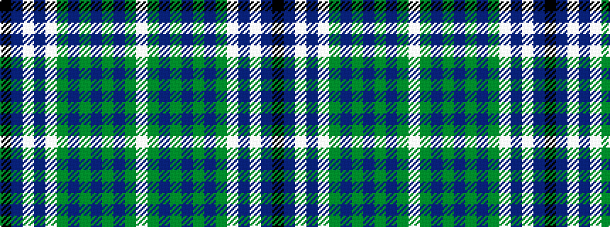 idealised woven sample of pattern KBWBWGBGBGBGW