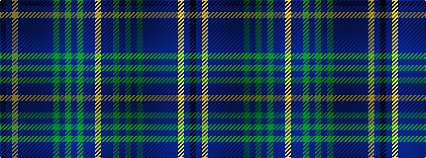 idealised woven sample of pattern KBYBBBBBBGBGBGBBY