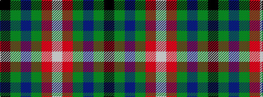 idealised woven sample of pattern KGBGRW