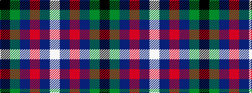 idealised woven sample of pattern KGBRBW