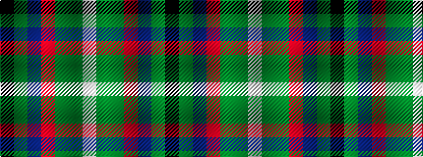 idealised woven sample of pattern KGBRGGW