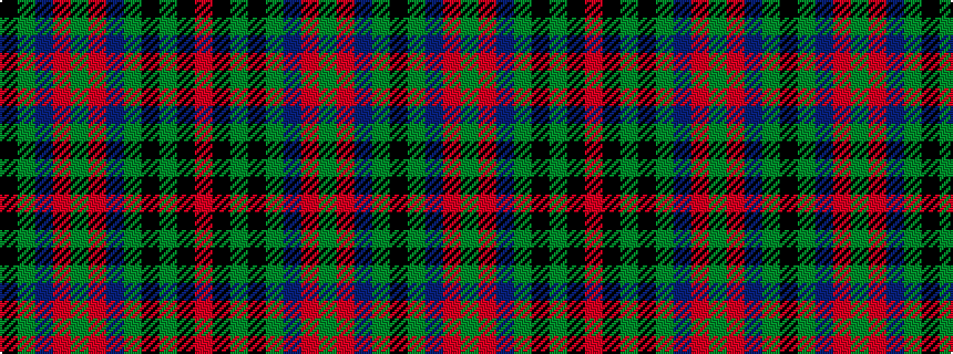 idealised woven sample of pattern KGBRGRBGKGKR