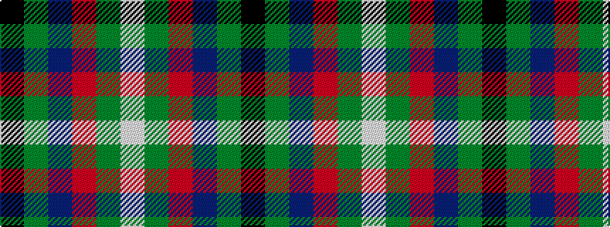 idealised woven sample of pattern KGBRGW