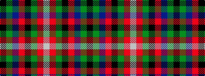 idealised woven sample of pattern KGBRKGRW