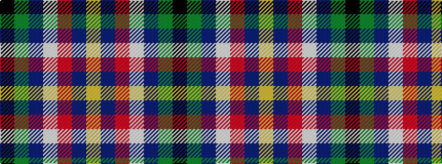 idealised woven sample of pattern KGBWRBY