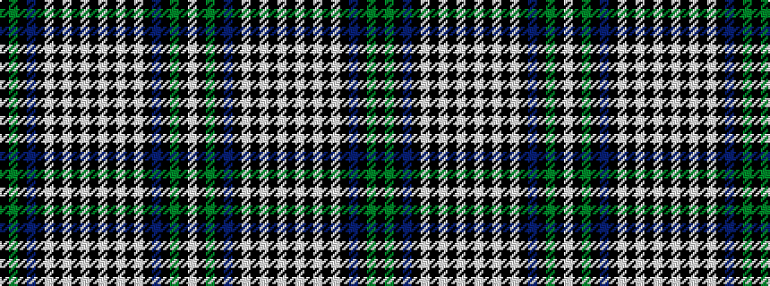 idealised woven sample of pattern KGKBKWKWKWKWKWKWKBKGKW
