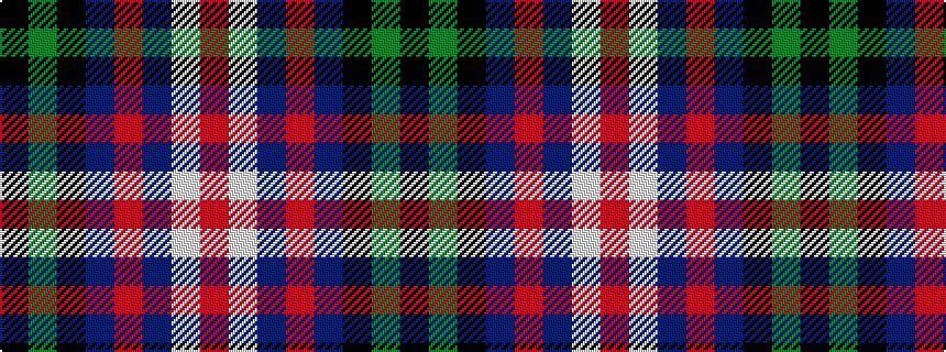idealised woven sample of pattern KGKBRBWR