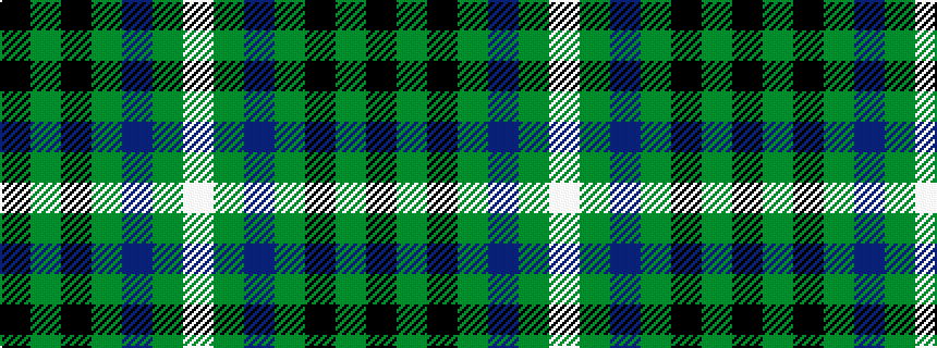 idealised woven sample of pattern KGKGBGW