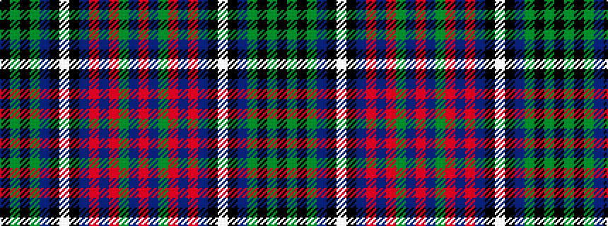 idealised woven sample of pattern KGKGBKWKBRBRGBR