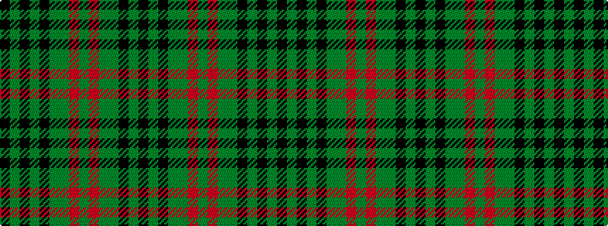 idealised woven sample of pattern KGKGGRGRGGKGKGK