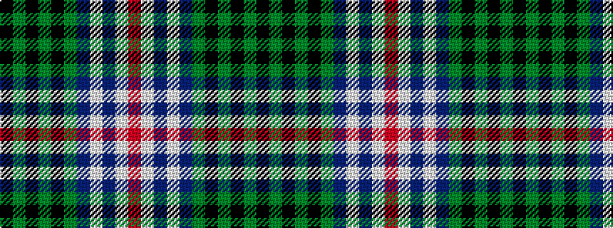 idealised woven sample of pattern KGKGKGBWBWR