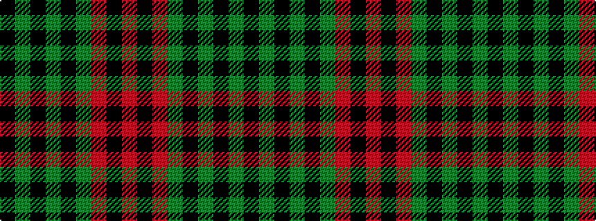 idealised woven sample of pattern KGKGKGRKR