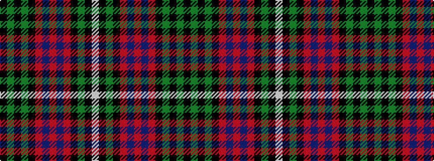 idealised woven sample of pattern KGKGKRBRBRKGKW