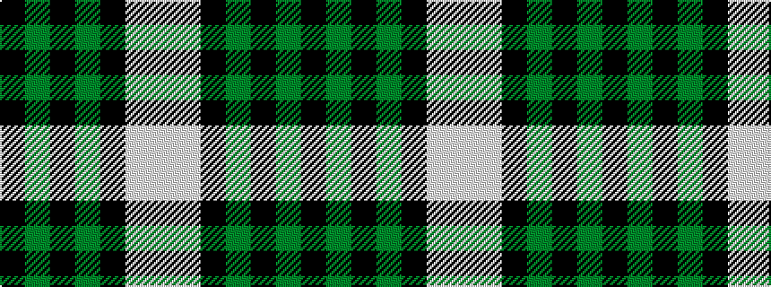 idealised woven sample of pattern KGKGKWW