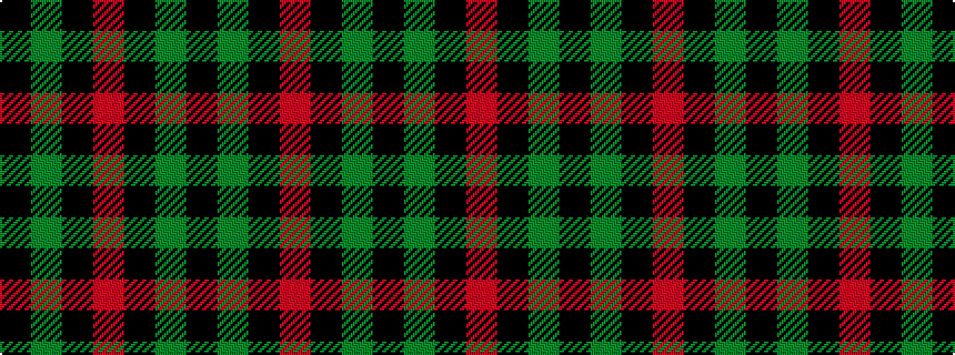 idealised woven sample of pattern KGKRKGK