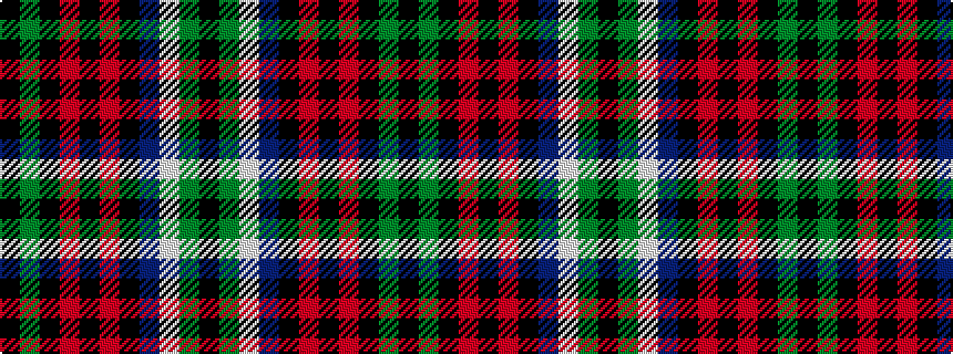 idealised woven sample of pattern KGKRKRKBWGK